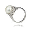 11-12mm AAA Grade 925 Sterling Silver Cultured Freshwater Pearl Ring Design